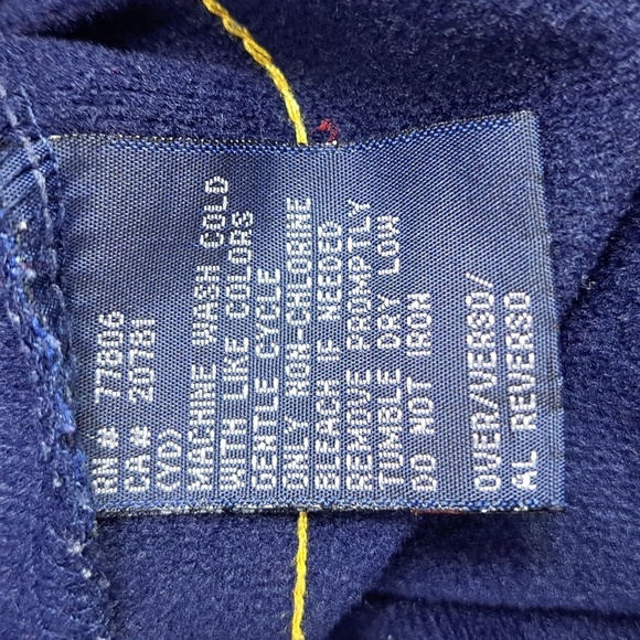 Tommy Hilfiger vintage spellout blue & yellow XL full zip lightweight jacket - Picture 9 of 9